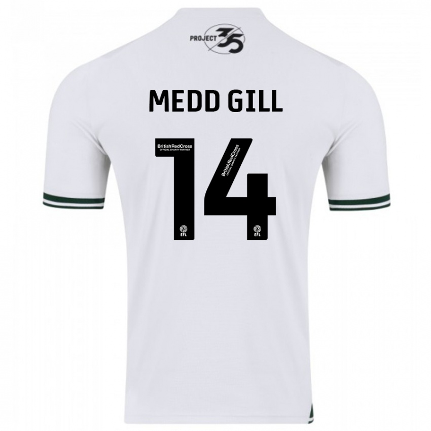 Criança Camisola Tamsin Medd-Gill #14 Branco Alternativa 2023/24 Camisa Brasil