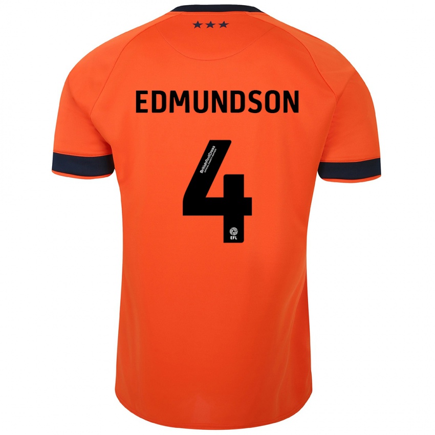 Criança Camisola George Edmundson #4 Laranja Alternativa 2023/24 Camisa Brasil