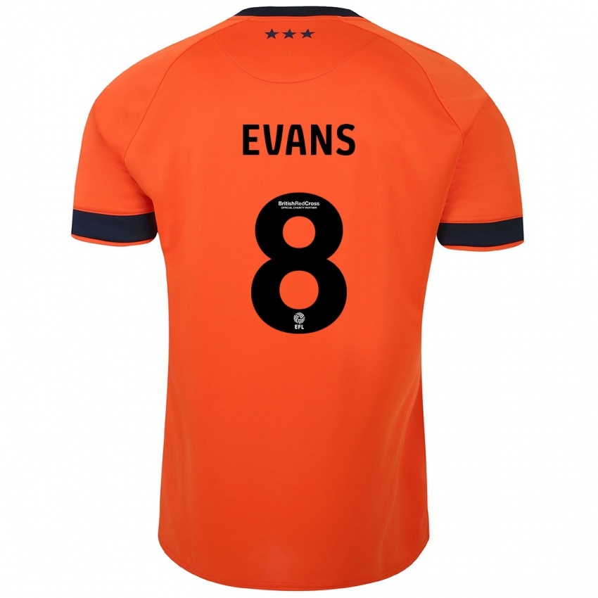 Criança Camisola Lee Evans #8 Laranja Alternativa 2023/24 Camisa Brasil