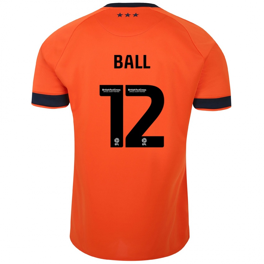 Criança Camisola Dominic Ball #12 Laranja Alternativa 2023/24 Camisa Brasil