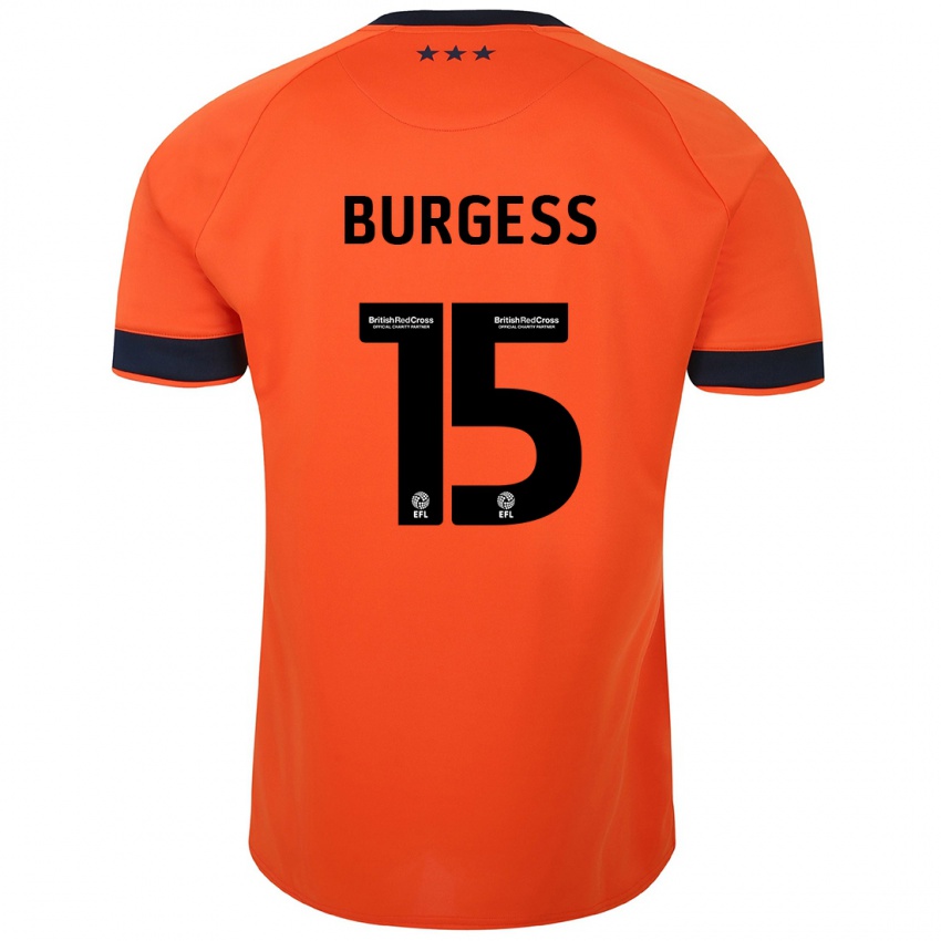 Criança Camisola Cameron Burgess #15 Laranja Alternativa 2023/24 Camisa Brasil