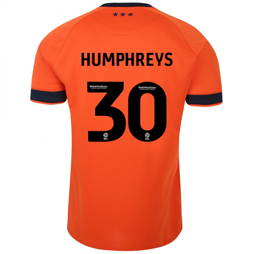 Criança Camisola Cameron Humphreys #30 Laranja Alternativa 2023/24 Camisa Brasil