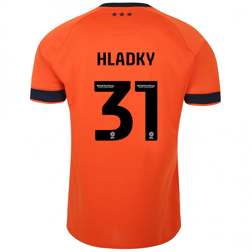 Criança Camisola Vaclav Hladky #31 Laranja Alternativa 2023/24 Camisa Brasil