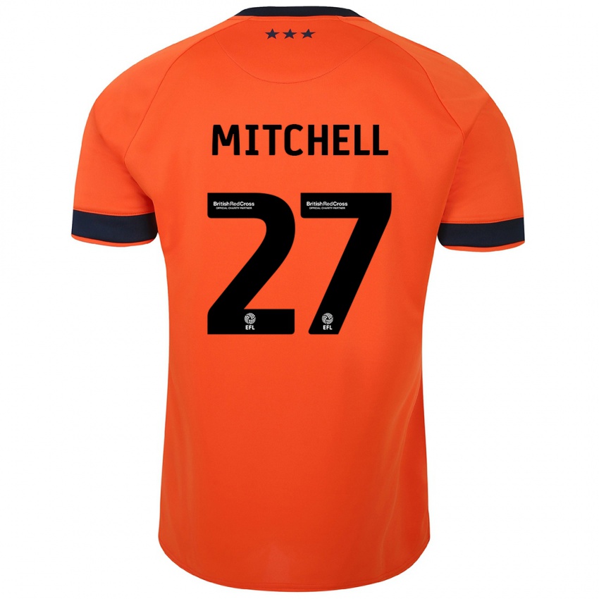 Criança Camisola Leah Mitchell #27 Laranja Alternativa 2023/24 Camisa Brasil