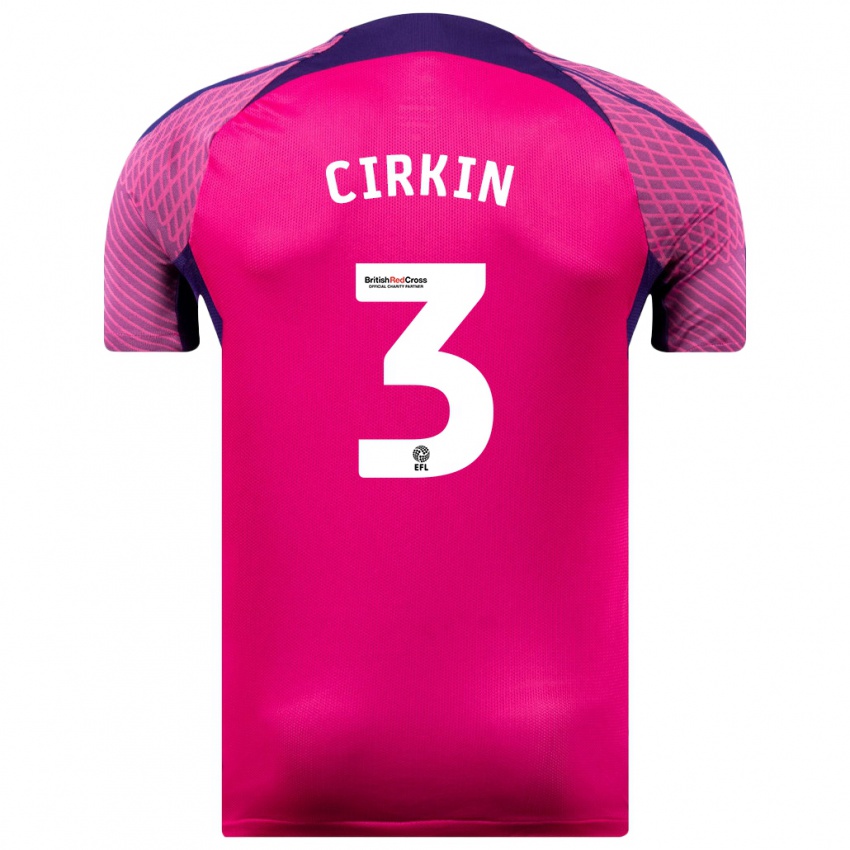 Criança Camisola Dennis Cirkin #3 Roxo Alternativa 2023/24 Camisa Brasil