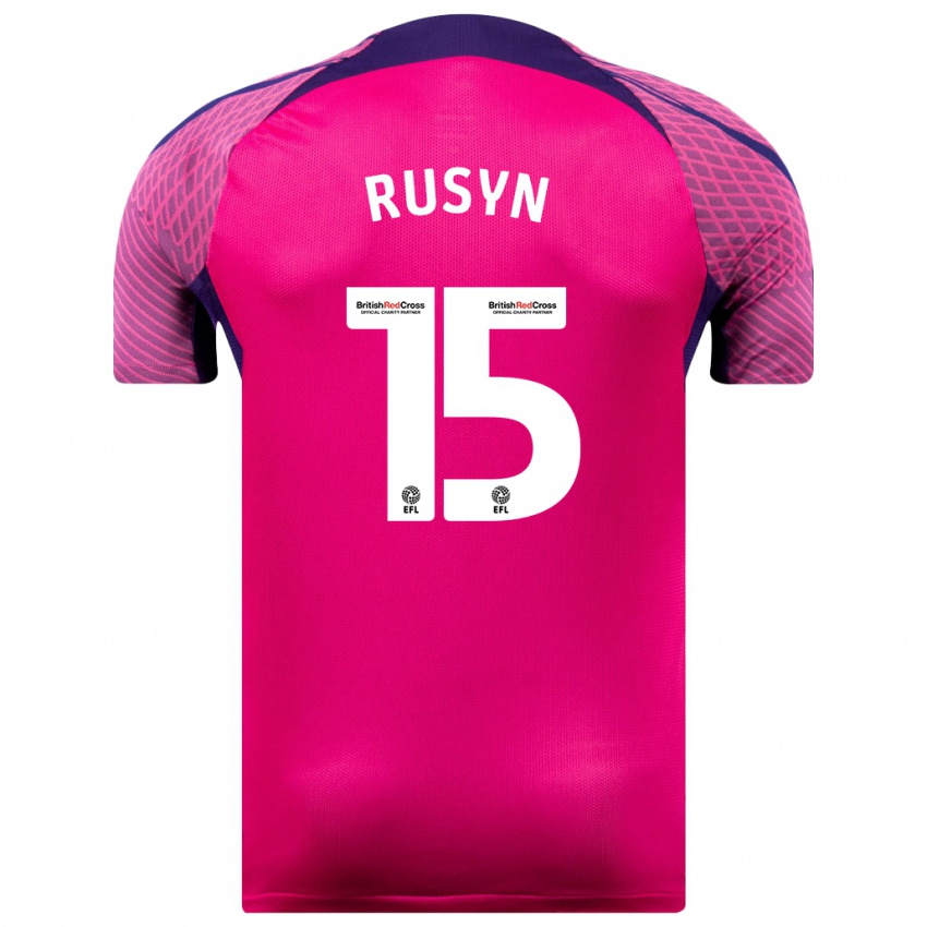 Criança Camisola Nazariy Rusyn #15 Roxo Alternativa 2023/24 Camisa Brasil