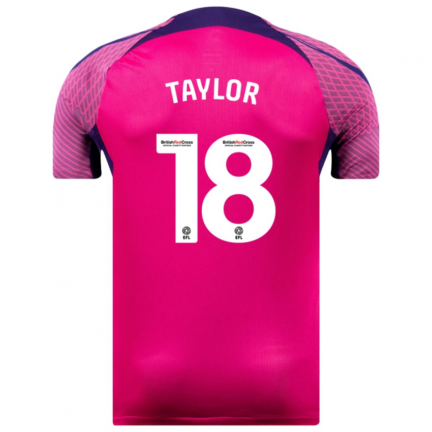 Criança Camisola Ellis Taylor #18 Roxo Alternativa 2023/24 Camisa Brasil