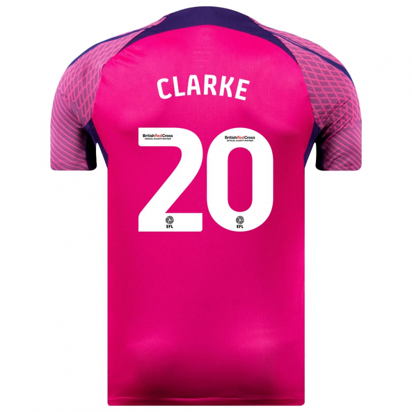 Criança Camisola Jack Clarke #20 Roxo Alternativa 2023/24 Camisa Brasil