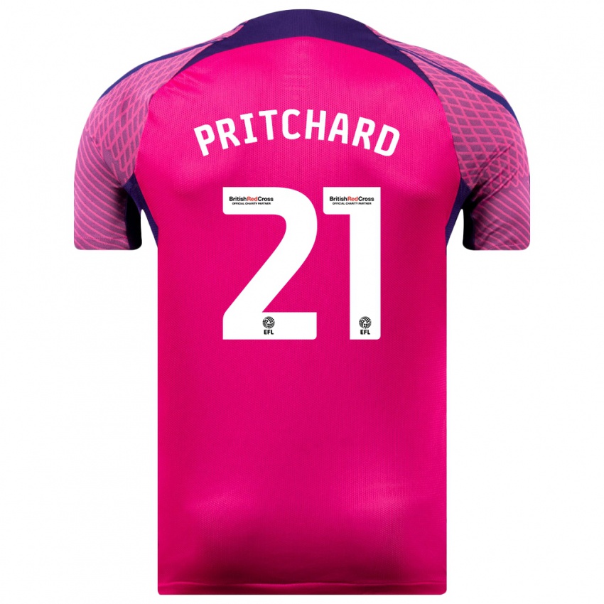 Criança Camisola Alex Pritchard #21 Roxo Alternativa 2023/24 Camisa Brasil