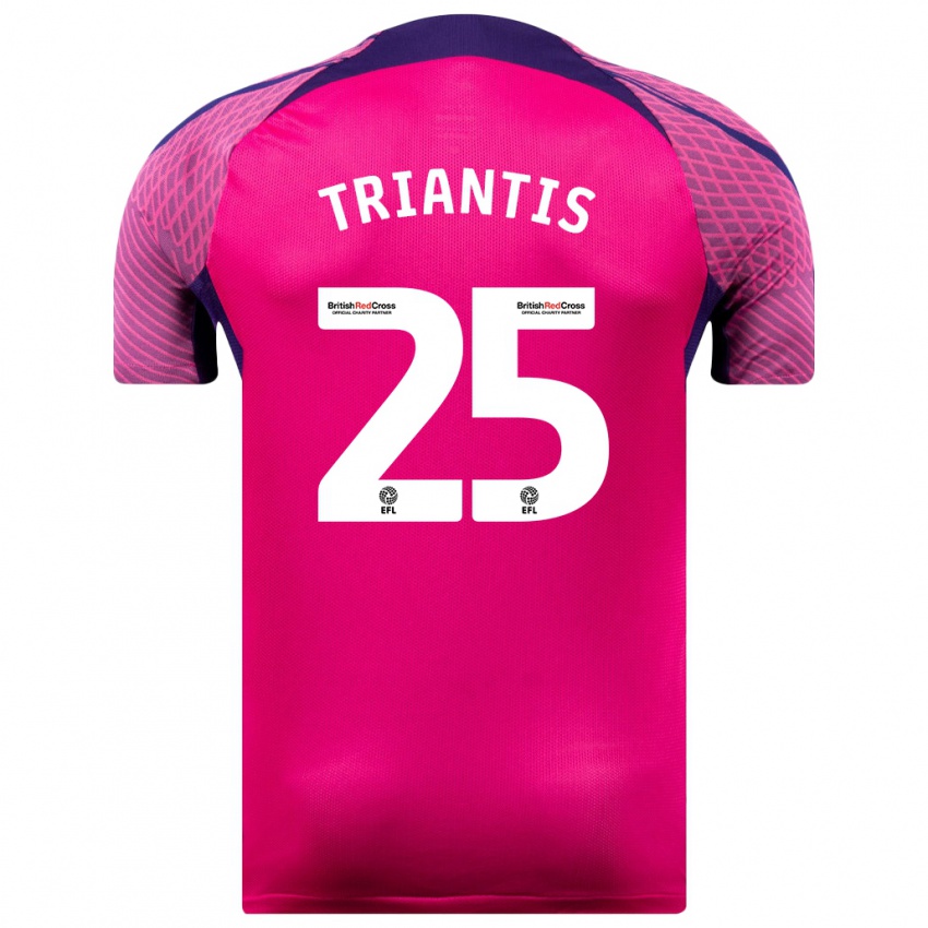 Criança Camisola Nectarios Triantis #25 Roxo Alternativa 2023/24 Camisa Brasil