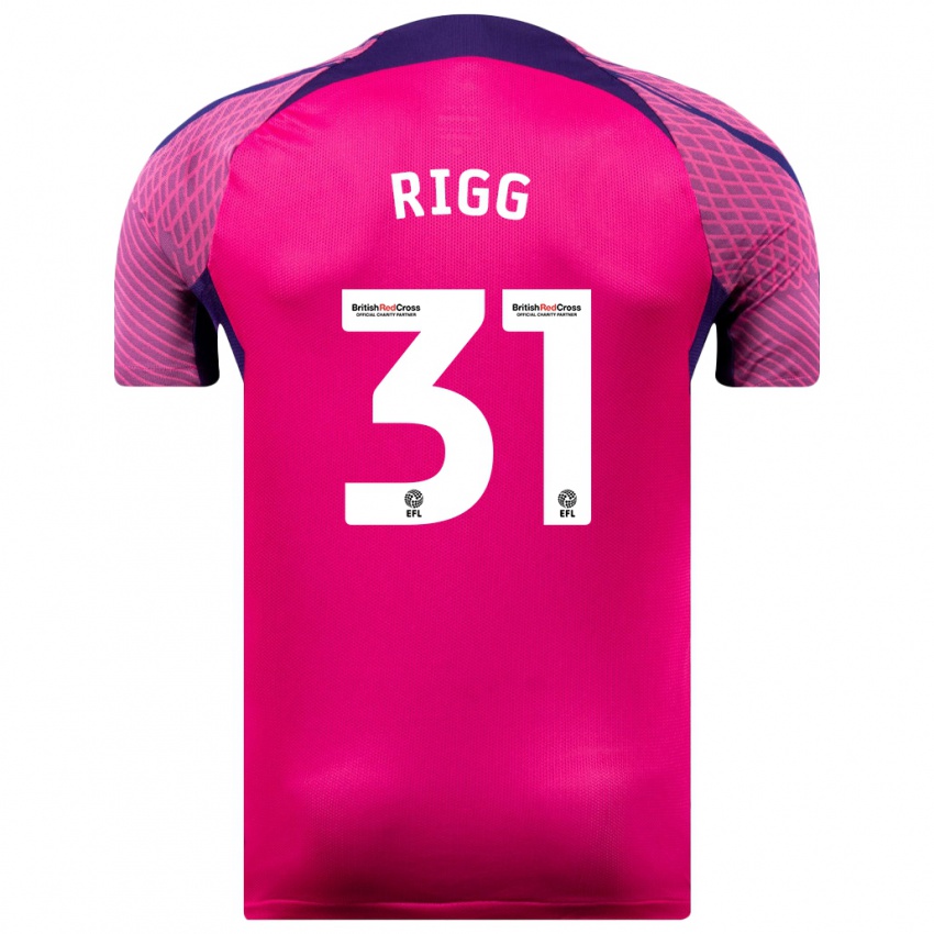 Criança Camisola Chris Rigg #31 Roxo Alternativa 2023/24 Camisa Brasil