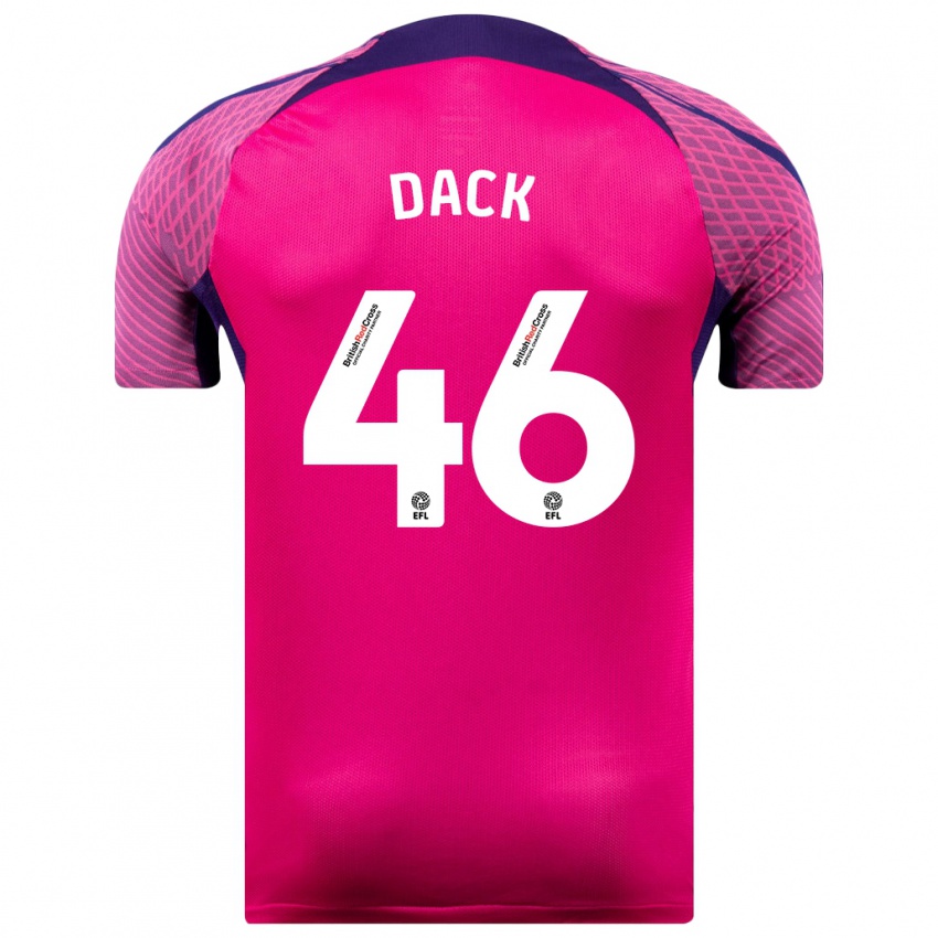 Criança Camisola Bradley Dack #46 Roxo Alternativa 2023/24 Camisa Brasil