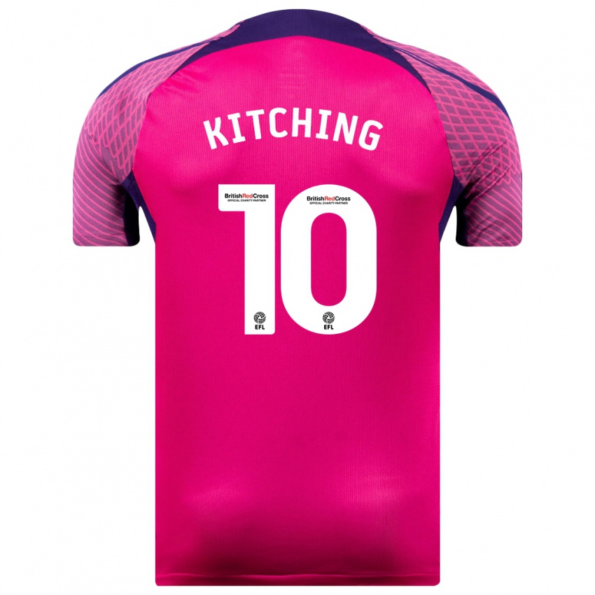 Criança Camisola Katie Kitching #10 Roxo Alternativa 2023/24 Camisa Brasil