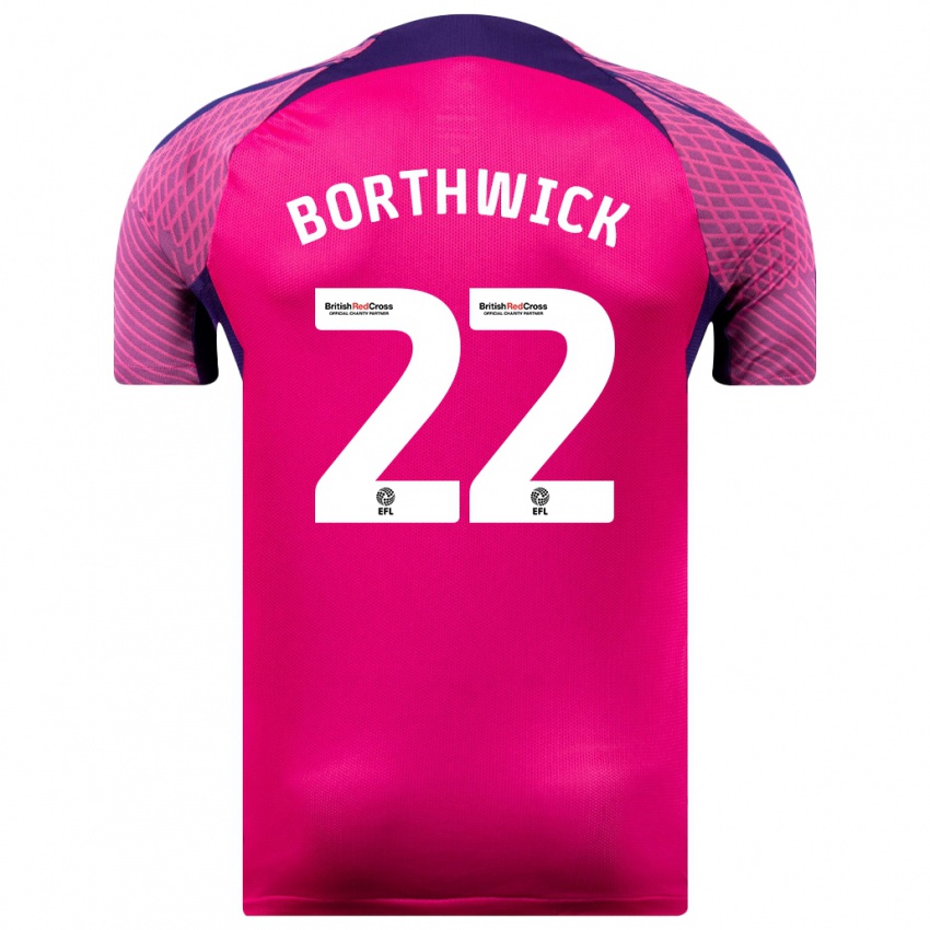 Criança Camisola Megan Borthwick #22 Roxo Alternativa 2023/24 Camisa Brasil