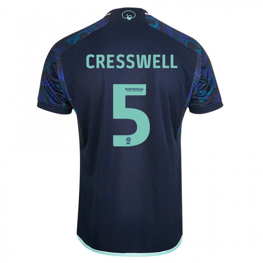 Criança Camisola Charlie Cresswell #5 Azul Alternativa 2023/24 Camisa Brasil