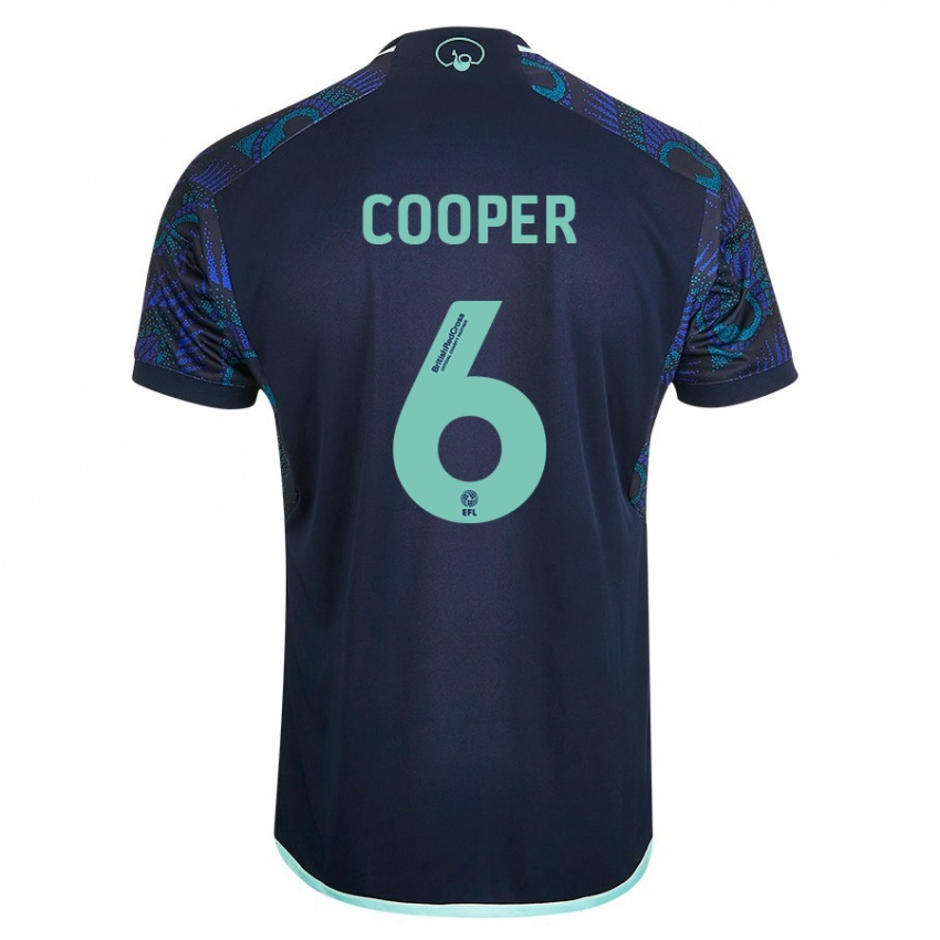 Criança Camisola Liam Cooper #6 Azul Alternativa 2023/24 Camisa Brasil