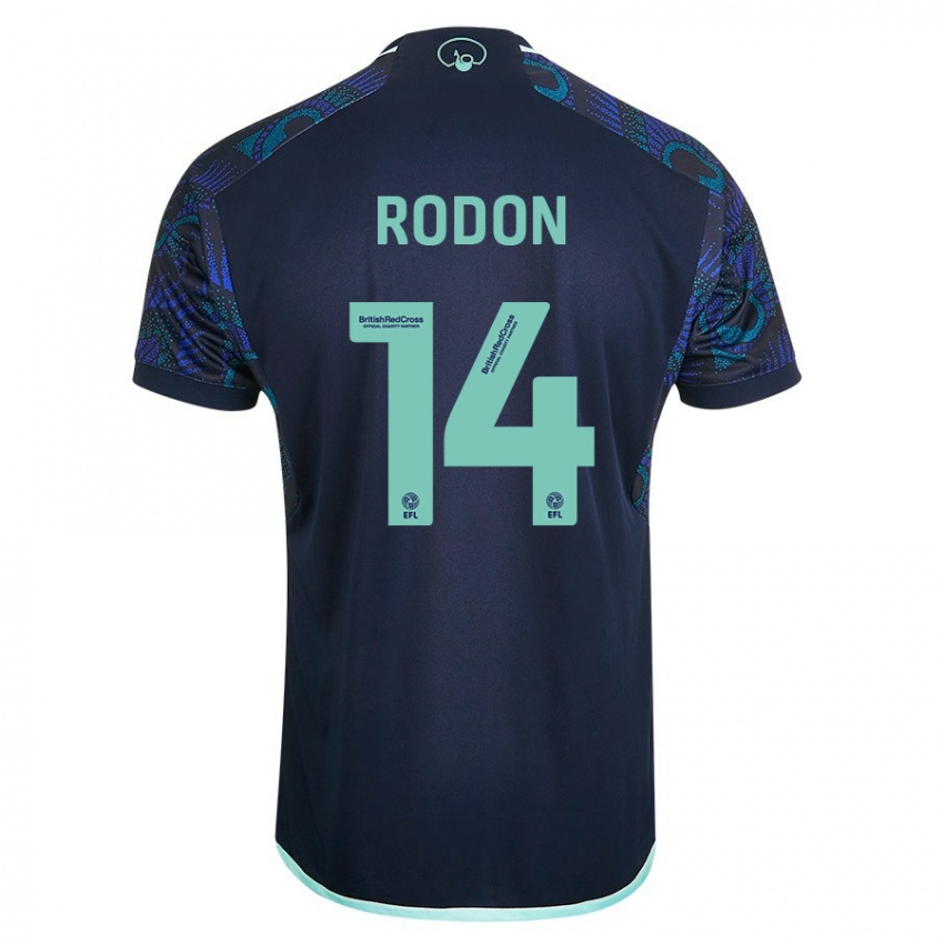 Criança Camisola Joe Rodon #14 Azul Alternativa 2023/24 Camisa Brasil
