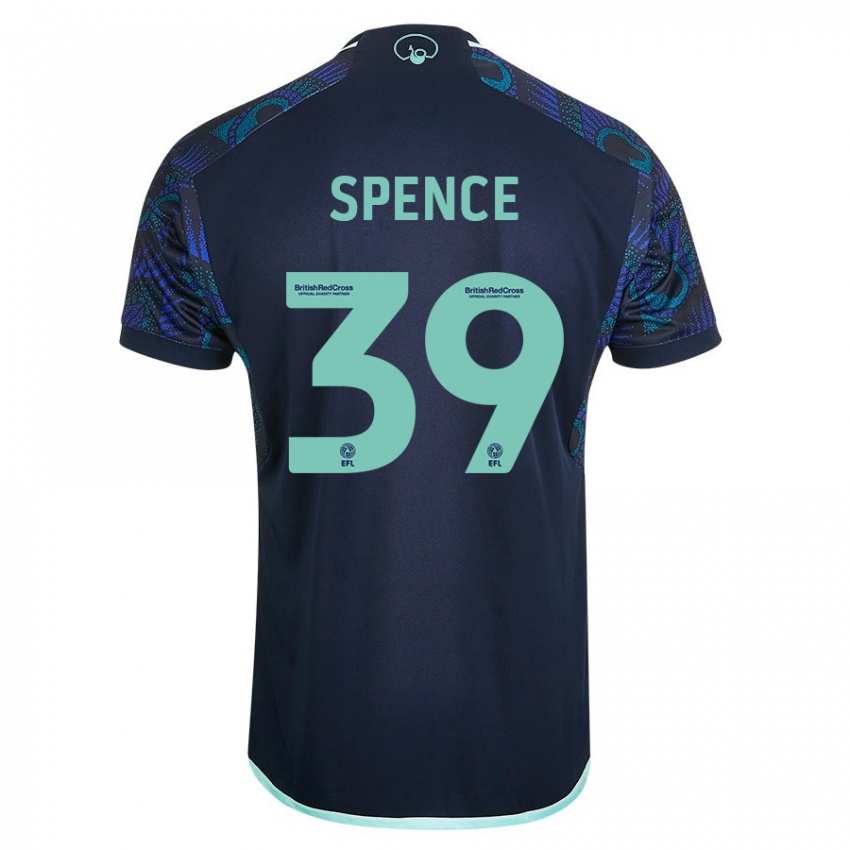 Criança Camisola Djed Spence #39 Azul Alternativa 2023/24 Camisa Brasil