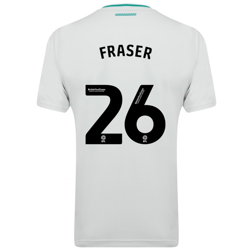 Criança Camisola Ryan Fraser #26 Branco Alternativa 2023/24 Camisa Brasil