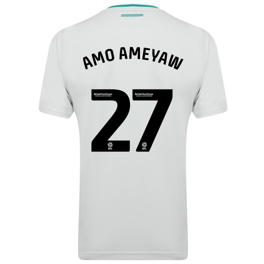 Criança Camisola Samuel Amo-Ameyaw #27 Branco Alternativa 2023/24 Camisa Brasil