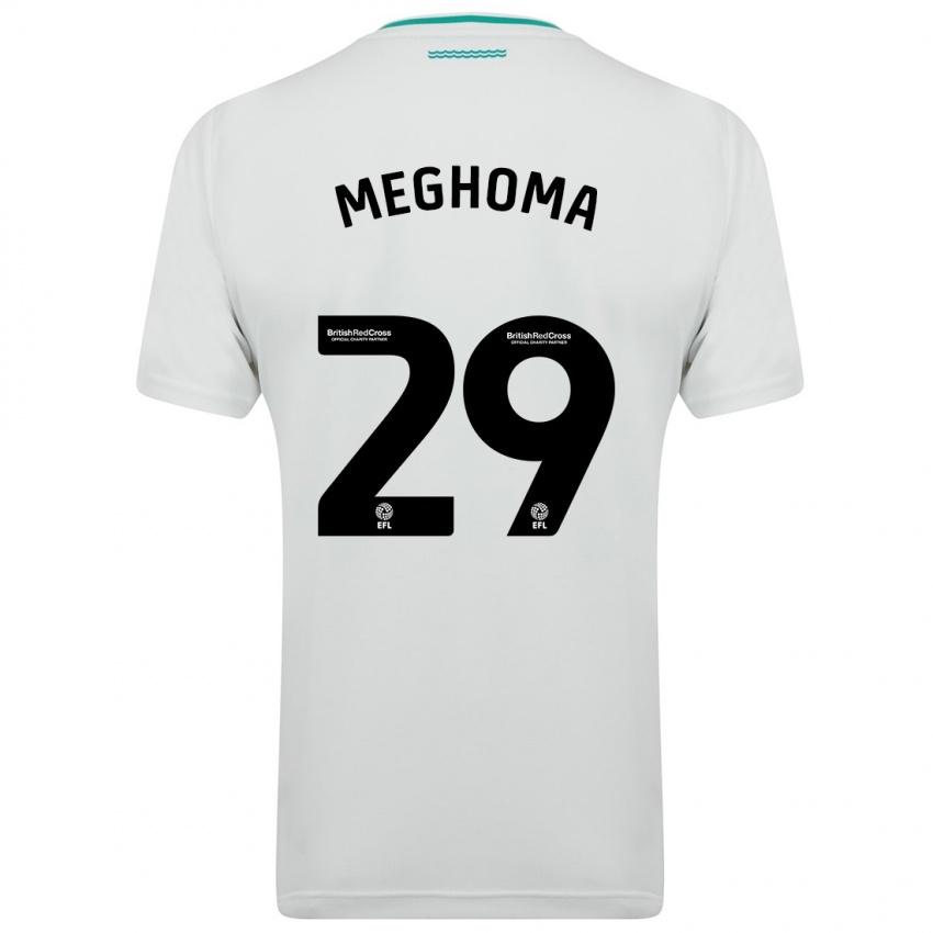 Criança Camisola Jayden Meghoma #29 Branco Alternativa 2023/24 Camisa Brasil