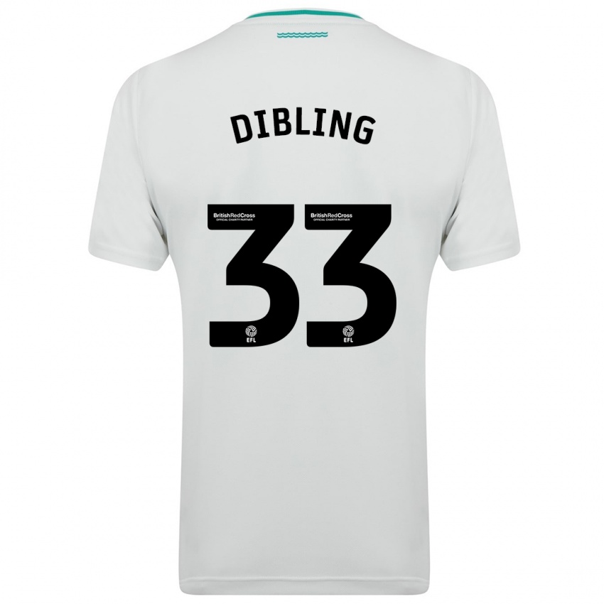 Criança Camisola Tyler Dibling #33 Branco Alternativa 2023/24 Camisa Brasil