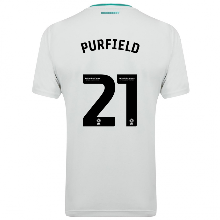 Criança Camisola Jemma Elizabeth Purfield #21 Branco Alternativa 2023/24 Camisa Brasil