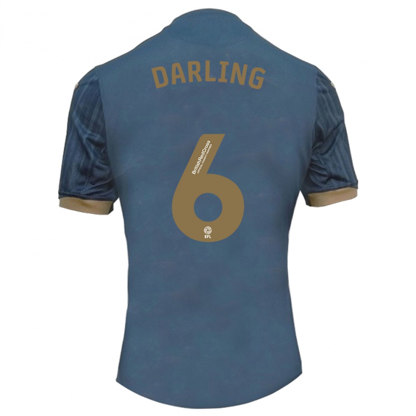 Criança Camisola Harry Darling #6 Azul-Petróleo Escuro Alternativa 2023/24 Camisa Brasil