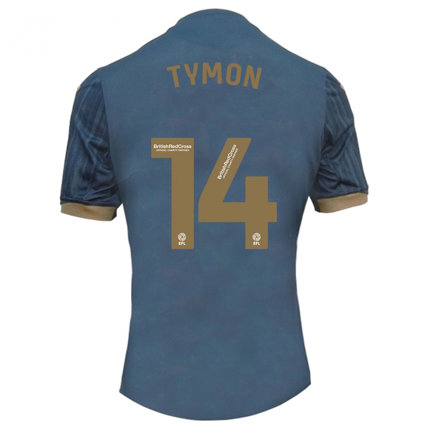 Criança Camisola Josh Tymon #14 Azul-Petróleo Escuro Alternativa 2023/24 Camisa Brasil