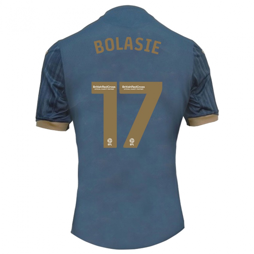 Criança Camisola Yannick Bolasie #17 Azul-Petróleo Escuro Alternativa 2023/24 Camisa Brasil