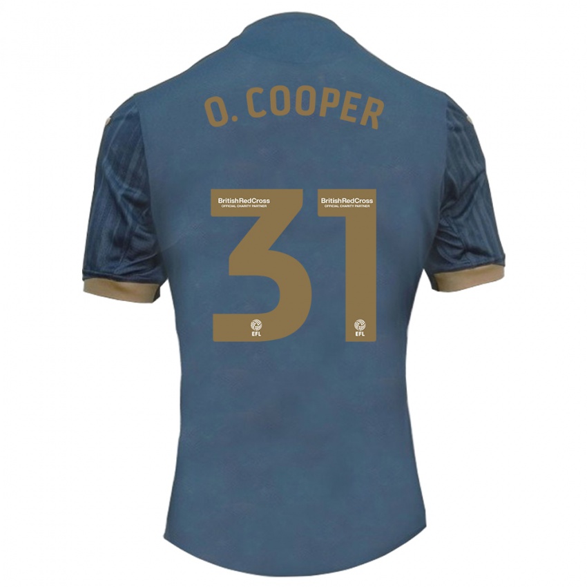 Criança Camisola Oliver Cooper #31 Azul-Petróleo Escuro Alternativa 2023/24 Camisa Brasil