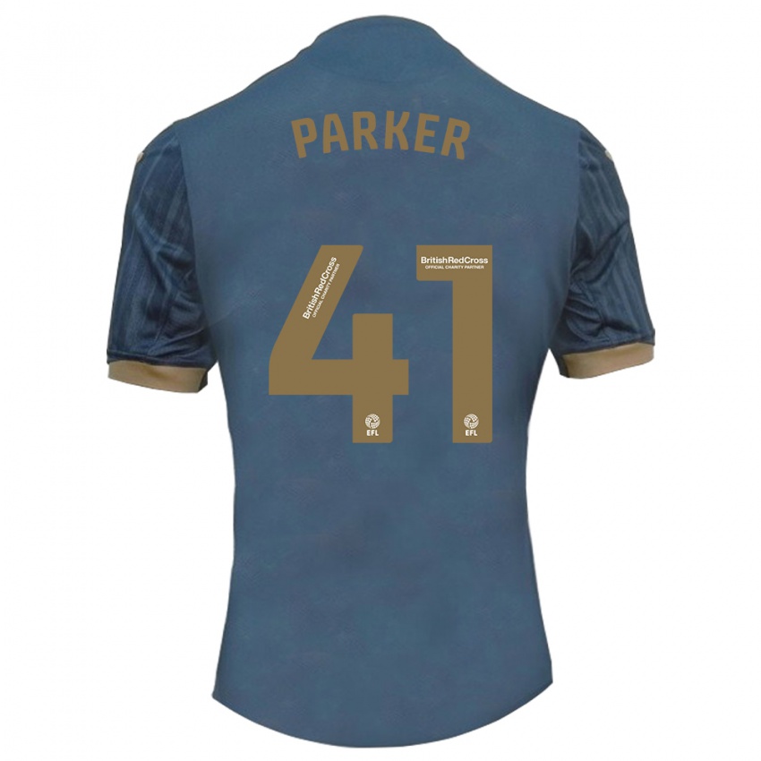 Criança Camisola Sam Parker #41 Azul-Petróleo Escuro Alternativa 2023/24 Camisa Brasil