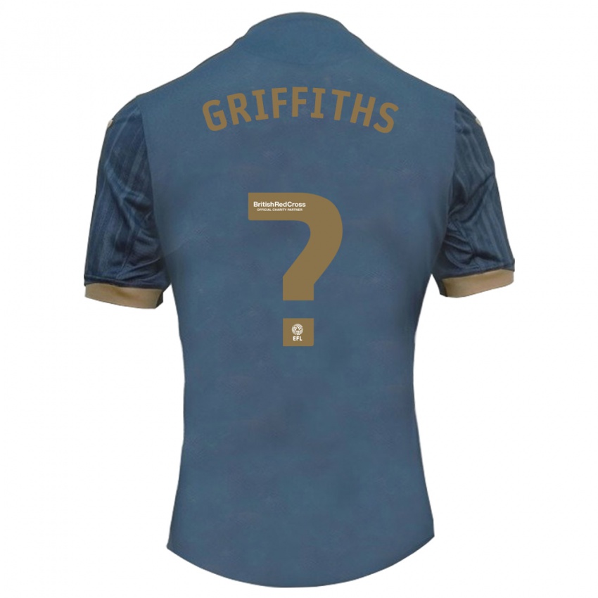 Criança Camisola Ewan Griffiths #0 Azul-Petróleo Escuro Alternativa 2023/24 Camisa Brasil