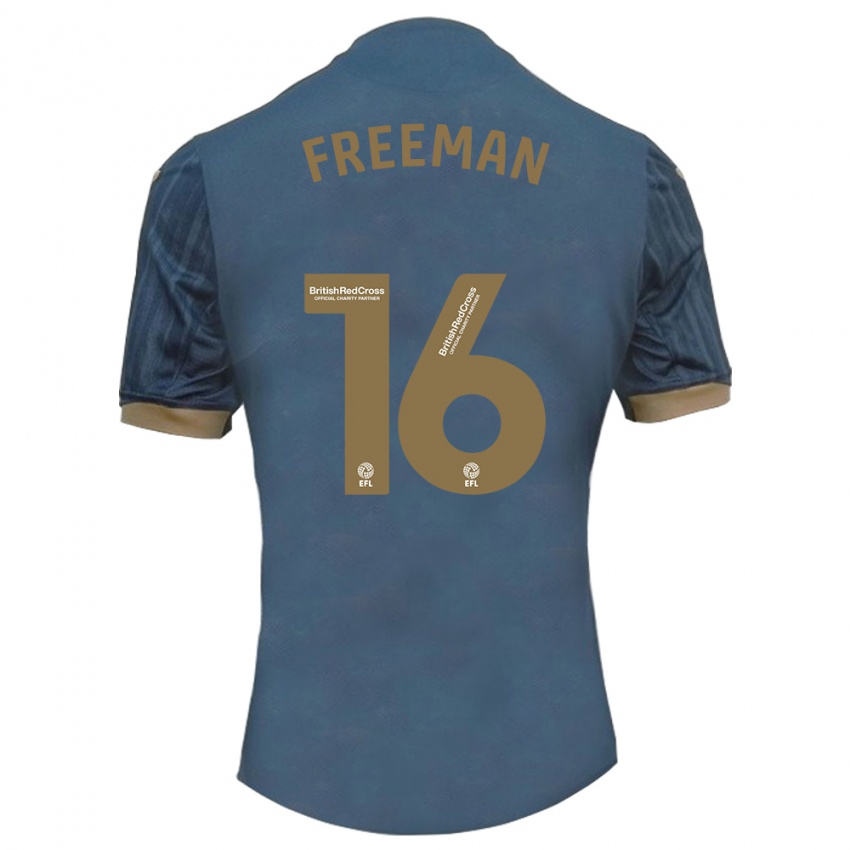 Criança Camisola Emily Freeman #16 Azul-Petróleo Escuro Alternativa 2023/24 Camisa Brasil