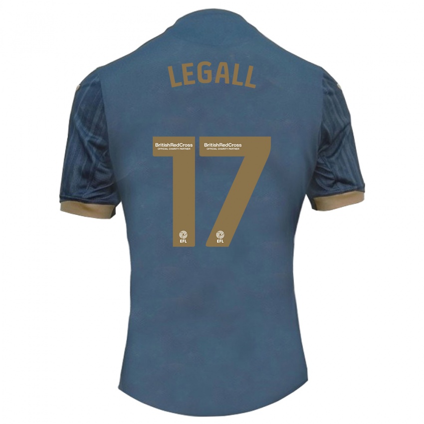 Criança Camisola Monet Legall #17 Azul-Petróleo Escuro Alternativa 2023/24 Camisa Brasil