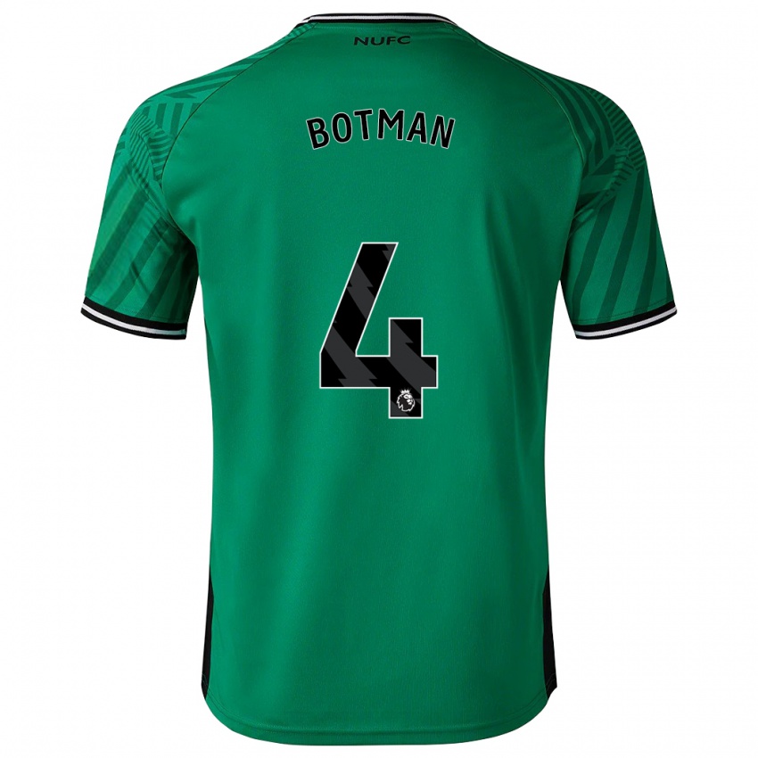 Criança Camisola Sven Botman #4 Verde Alternativa 2023/24 Camisa Brasil