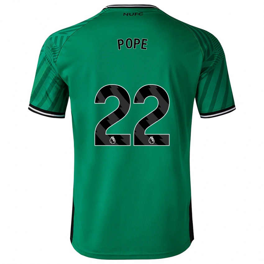 Criança Camisola Nick Pope #22 Verde Alternativa 2023/24 Camisa Brasil