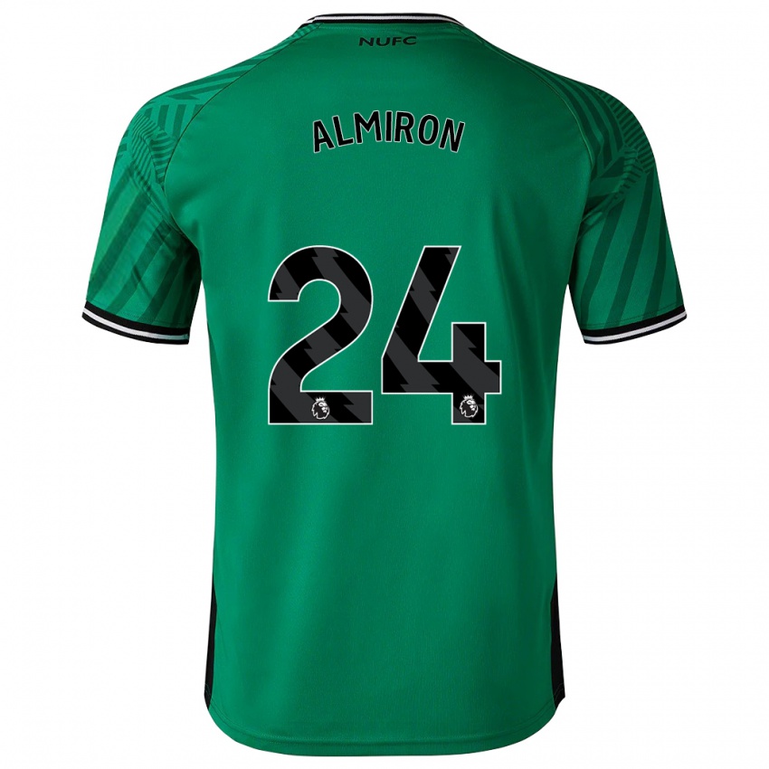 Criança Camisola Miguel Almirón #24 Verde Alternativa 2023/24 Camisa Brasil