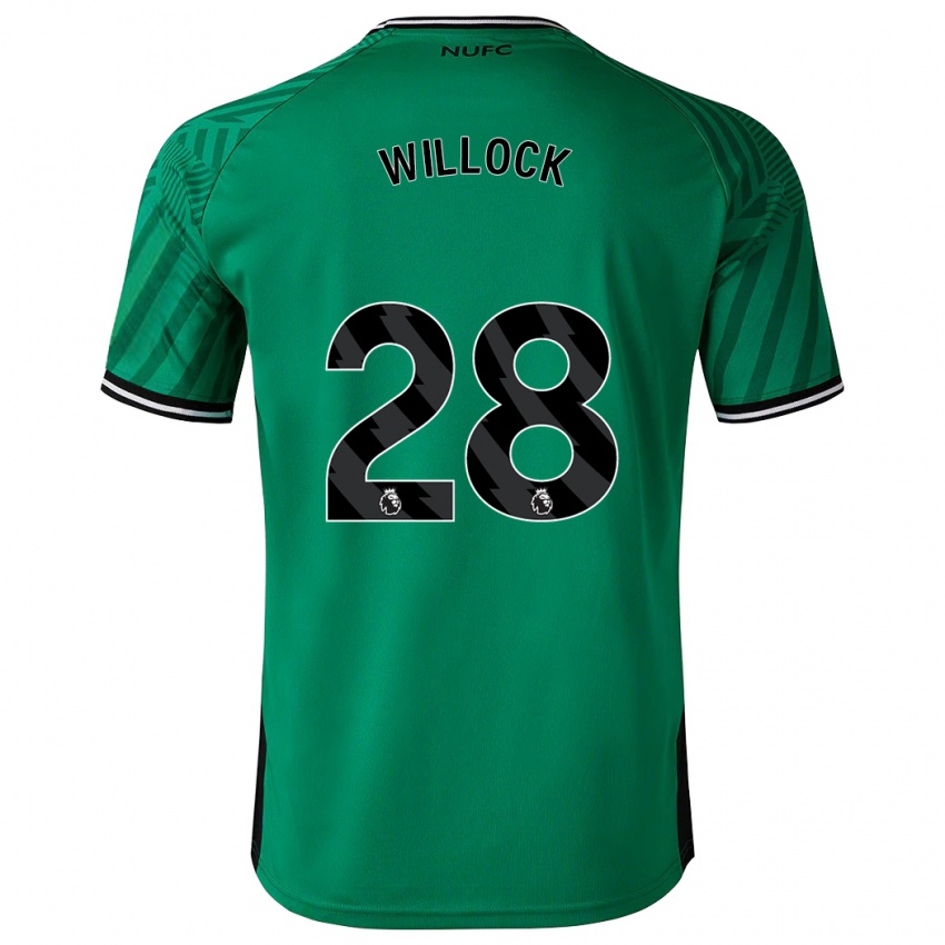 Criança Camisola Joe Willock #28 Verde Alternativa 2023/24 Camisa Brasil