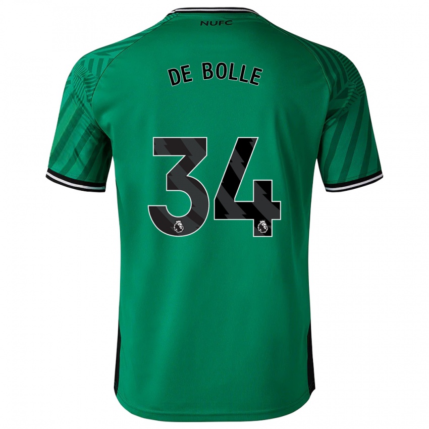 Criança Camisola Lucas De Bolle #34 Verde Alternativa 2023/24 Camisa Brasil