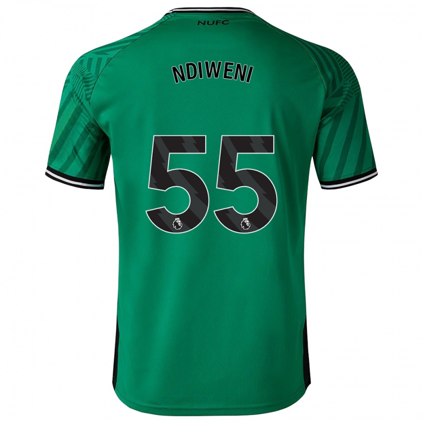 Criança Camisola Michael Ndiweni #55 Verde Alternativa 2023/24 Camisa Brasil