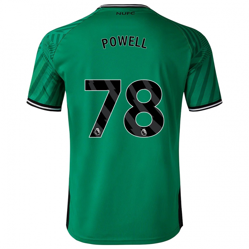 Criança Camisola Harry Powell #78 Verde Alternativa 2023/24 Camisa Brasil