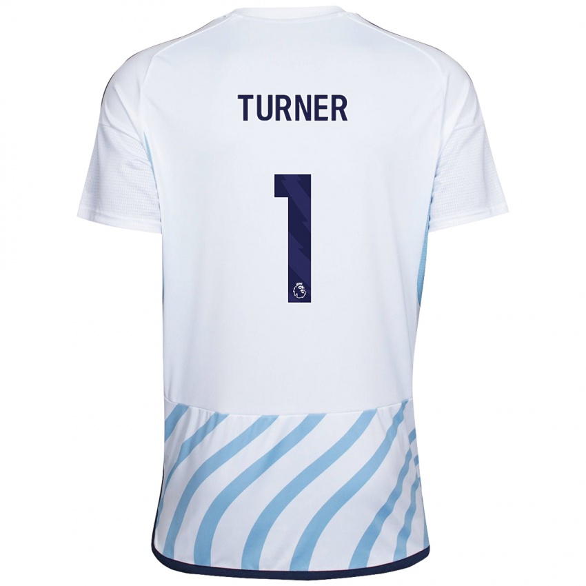 Criança Camisola Matt Turner #1 Branco Azul Alternativa 2023/24 Camisa Brasil