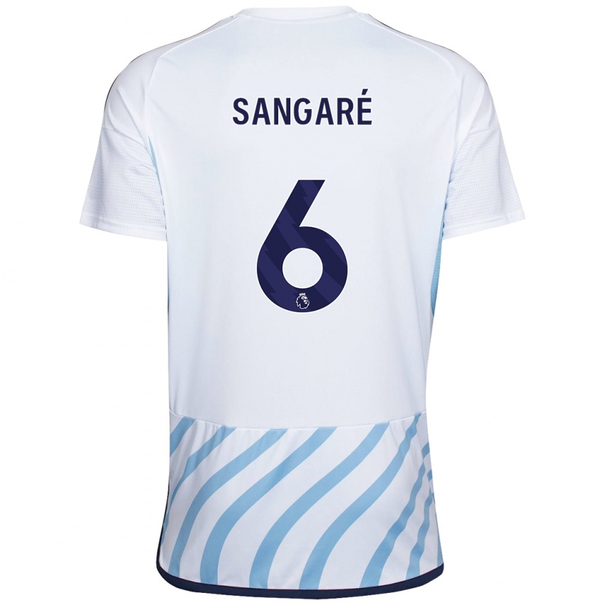 Criança Camisola Ibrahim Sangare #6 Branco Azul Alternativa 2023/24 Camisa Brasil