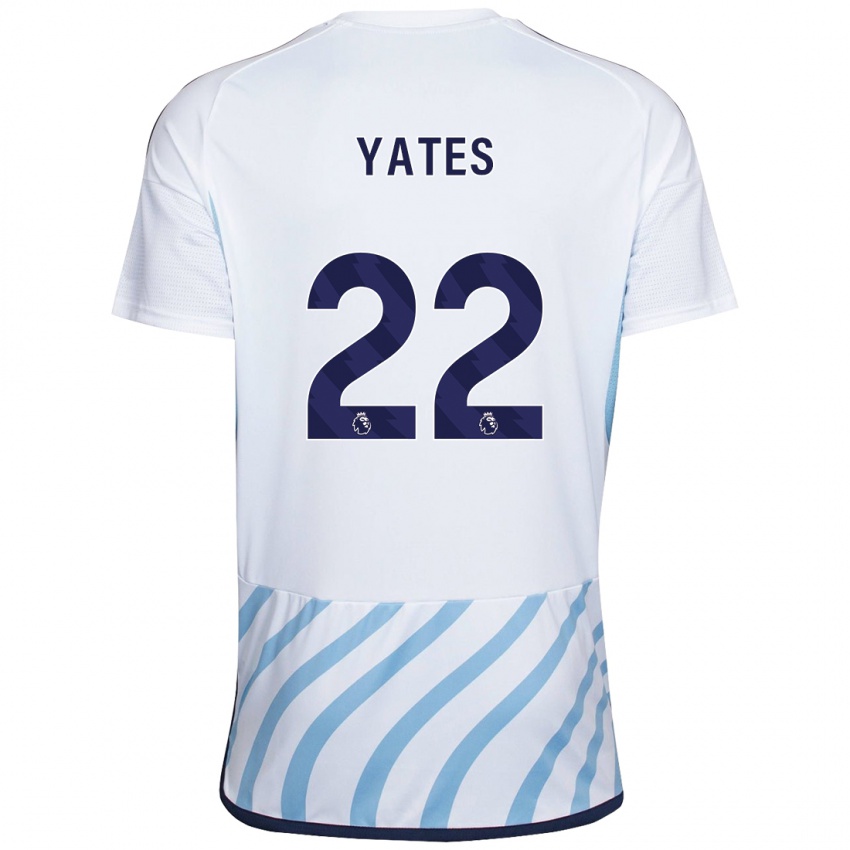 Criança Camisola Ryan Yates #22 Branco Azul Alternativa 2023/24 Camisa Brasil