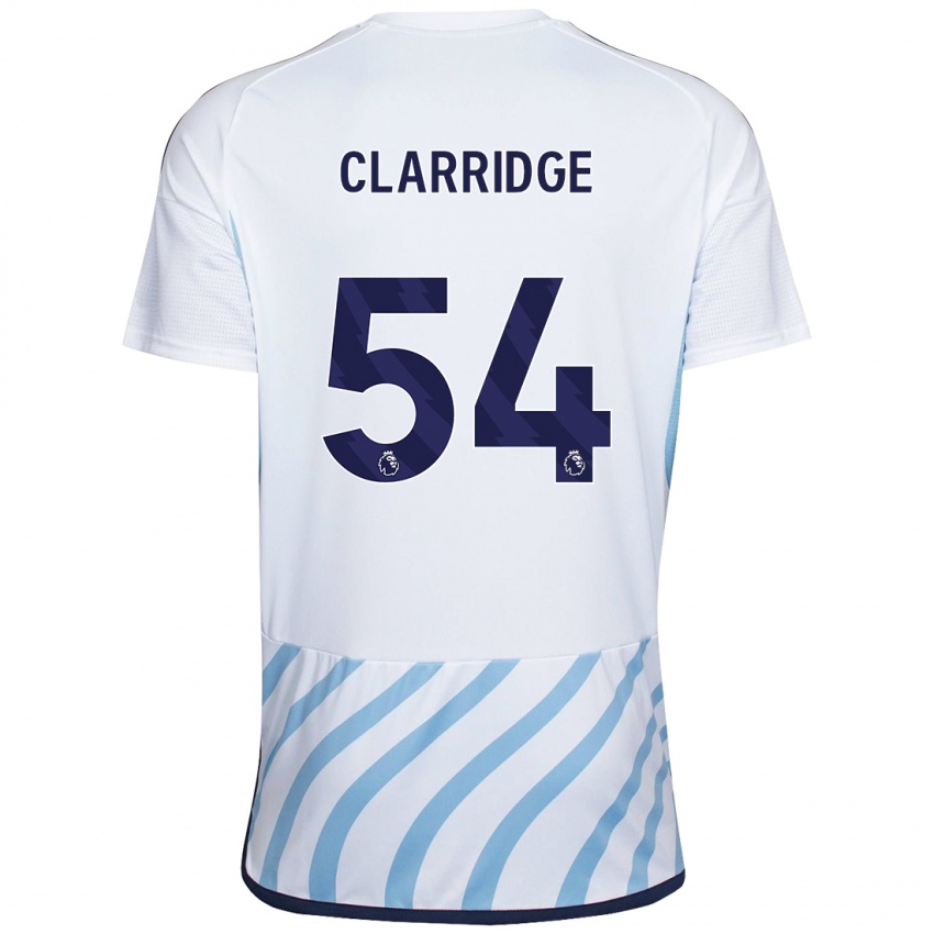 Criança Camisola James Clarridge #54 Branco Azul Alternativa 2023/24 Camisa Brasil