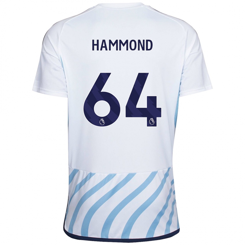 Criança Camisola Ben Hammond #64 Branco Azul Alternativa 2023/24 Camisa Brasil