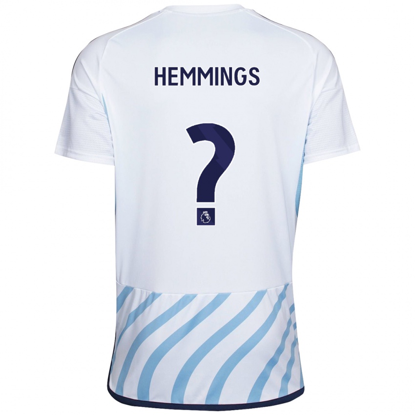 Criança Camisola George Hemmings #0 Branco Azul Alternativa 2023/24 Camisa Brasil