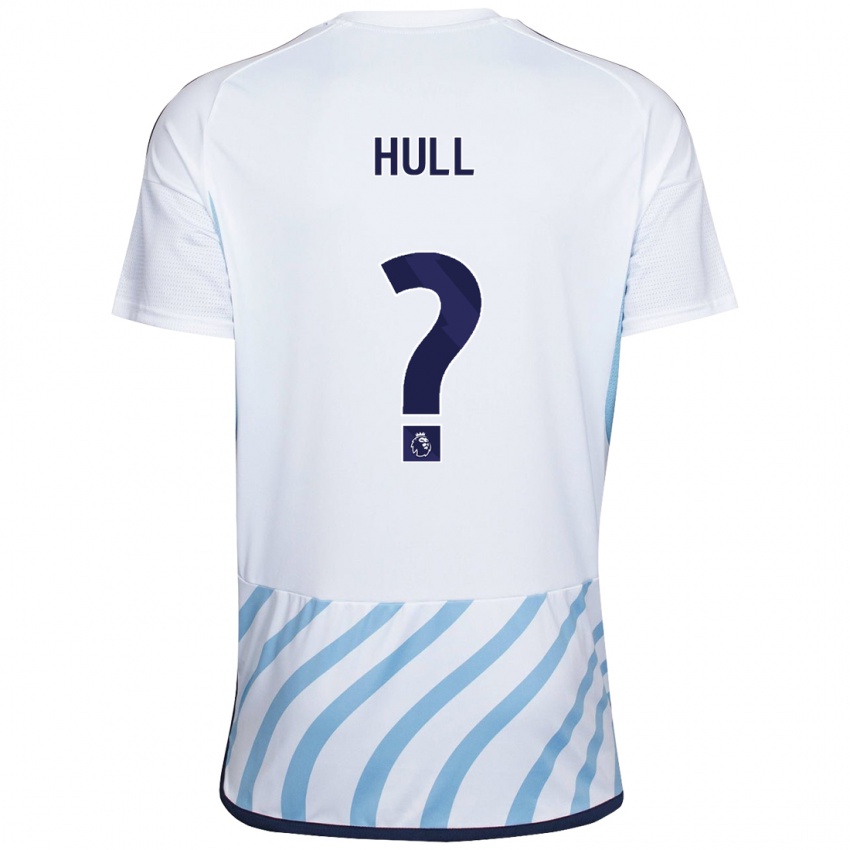 Criança Camisola Ethan Hull #0 Branco Azul Alternativa 2023/24 Camisa Brasil