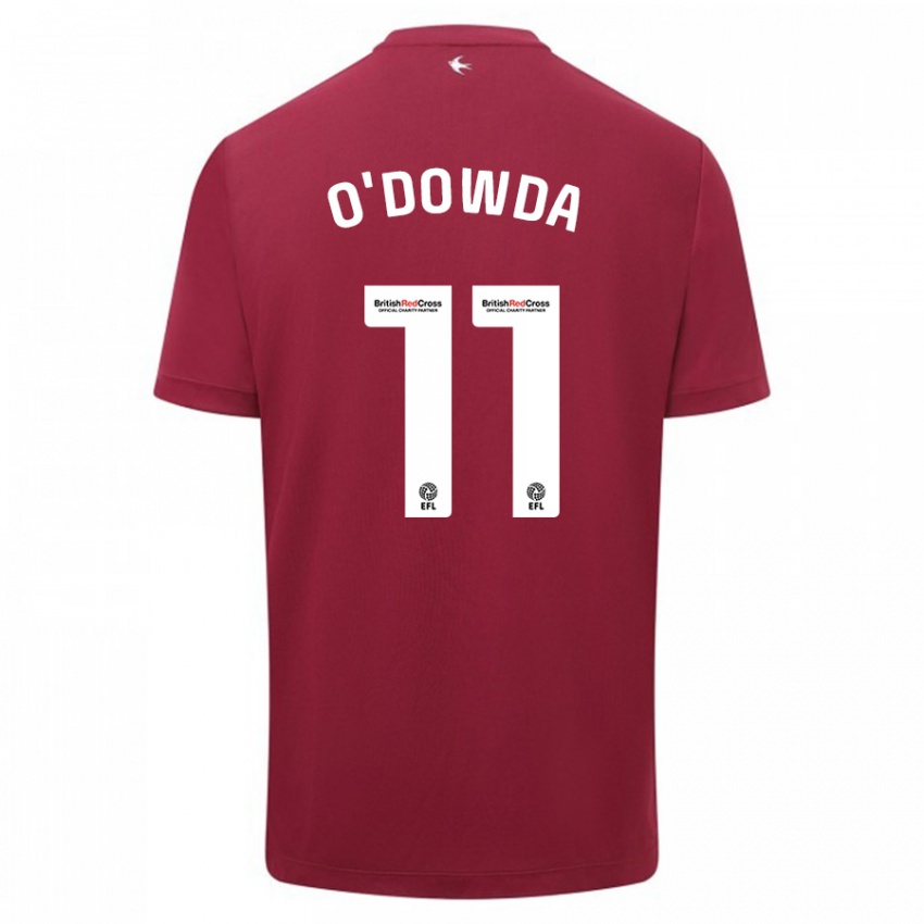 Criança Camisola Callum O'dowda #11 Vermelho Alternativa 2023/24 Camisa Brasil